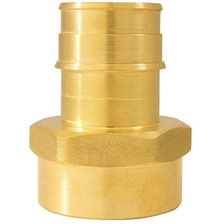 APOLLO Valves ExpansionPEX Series Pipe Adapter, 1 in, Barb x FPT, Brass, 200 psi Pressure EPXFA1